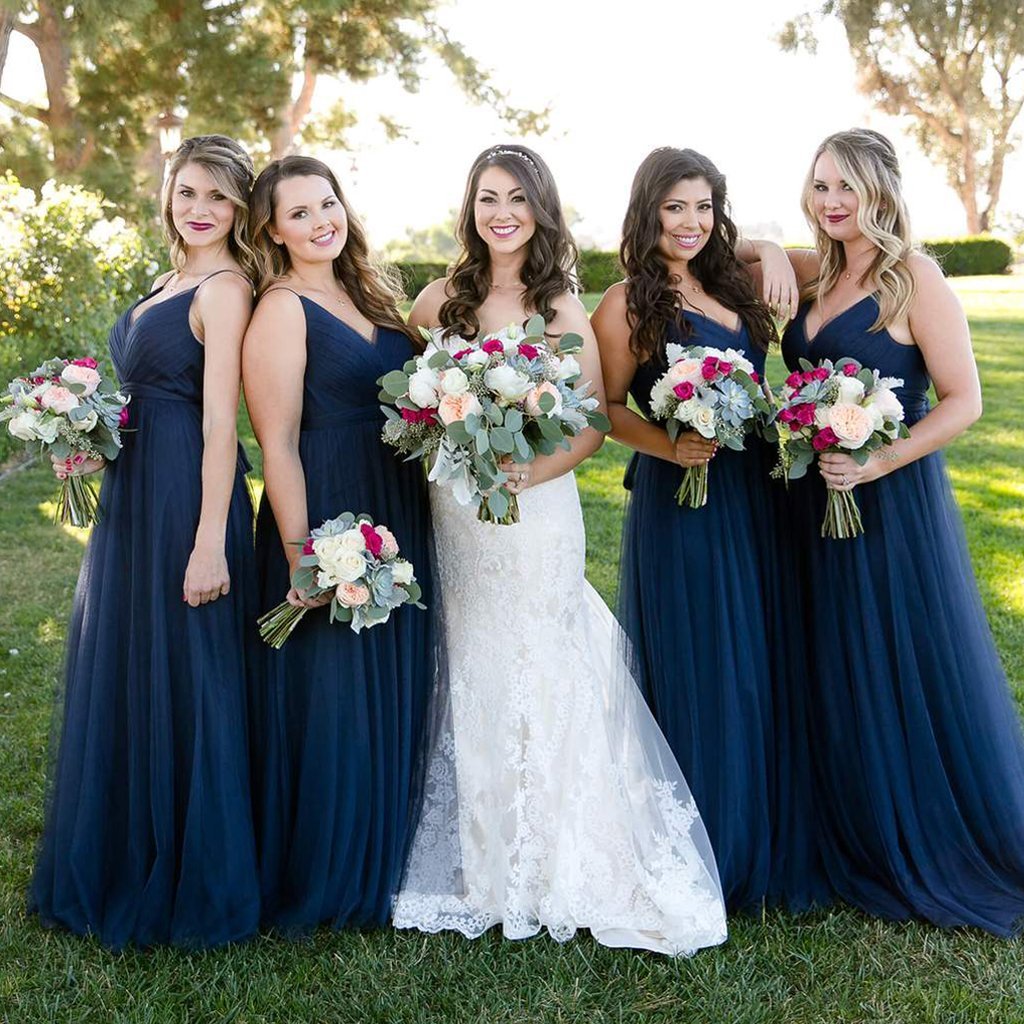 Navy blue bridal dress hotsell