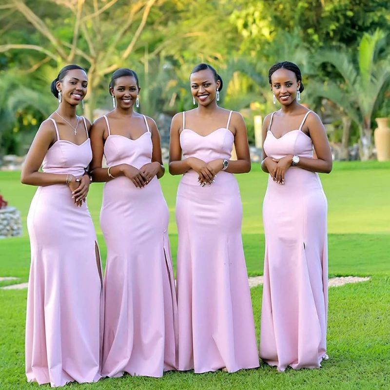 Roycebridal Long Cheap Pink Bridesmaid Dresses Sexy Maid of Honor Dres ROYCEBRIDAL OFFICIAL STORE