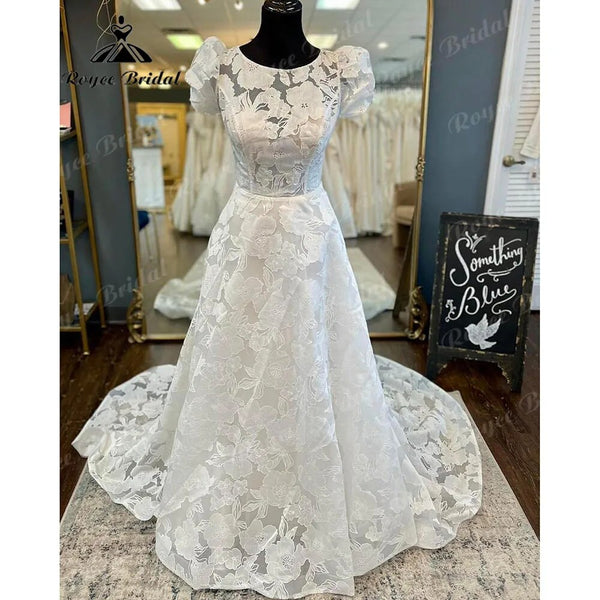 Spring Strapless Ruched Tiers Short Bridal Dress Gowns With Detachable  Skirt Vintage Two Pieces Lace Wedding Dresses vestidos