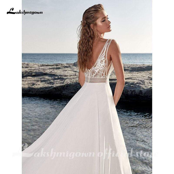 Lakshmigown Lace Wedding Dresses Appliques Beach Roycebridal Official Store 2991