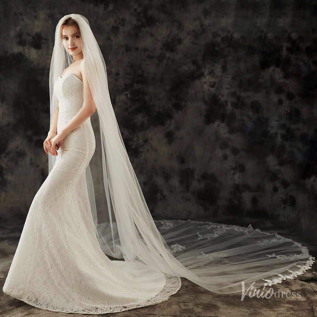 1 Tier Cathedral Veil Viniodress TS1910-Veils-Viniodress-Ivory-Viniodress