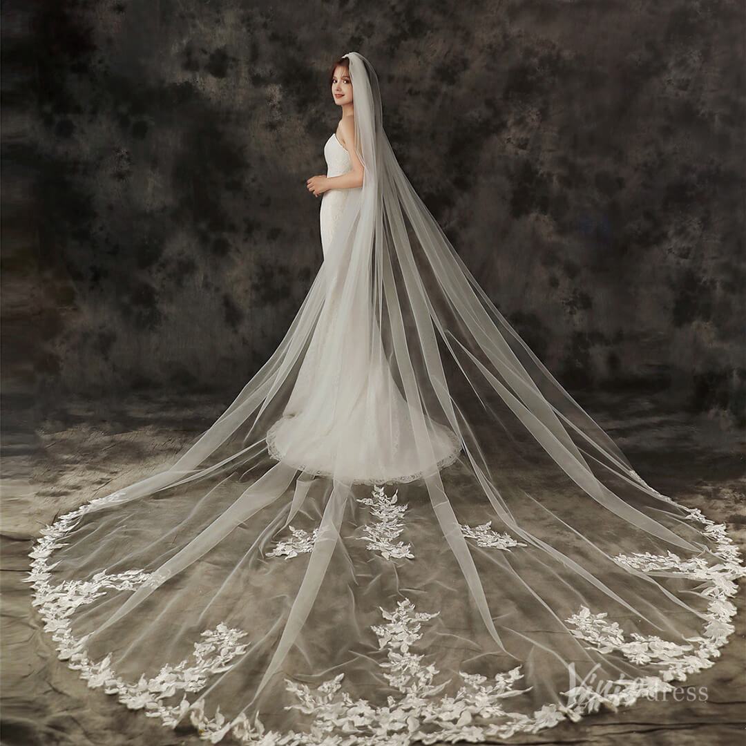 1 Tier Cathedral Veil Viniodress TS1910-Veils-Viniodress-Ivory-Viniodress