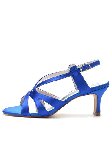 Cut-Out Asymmetrical Strappy Dressy Sandals