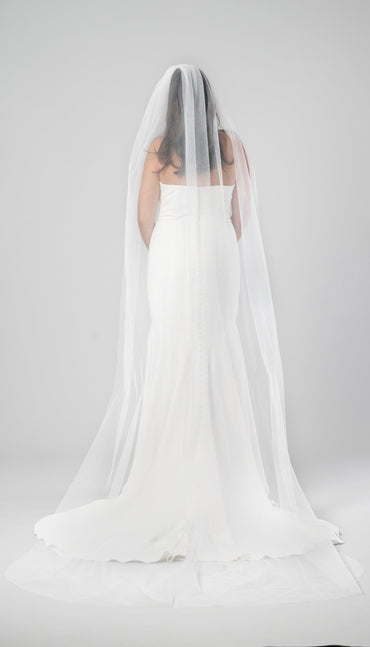 Ivory|Sparkle Tulle Cathedral Veil