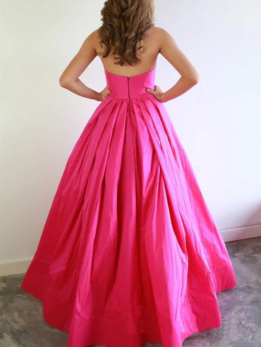 Roycebridal Roycebridal Sloane | Chic A-line Sweetheart Fuchsia Prom Dresses Satin Prom Dress Evening Dress