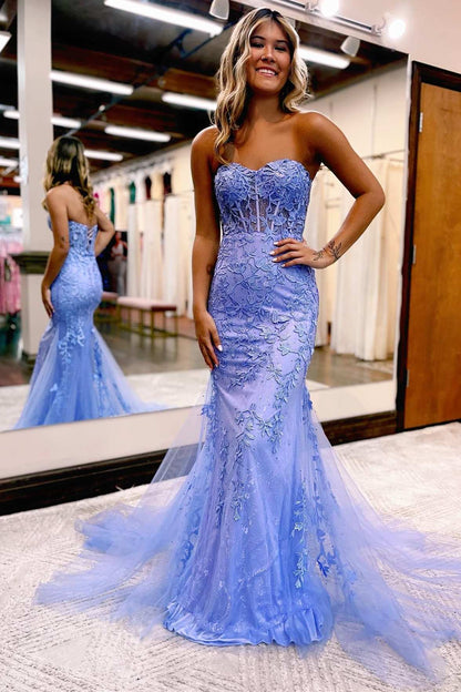 Roycebridal Tinsley |Mermaid Sweetheart Tulle Lace Prom Dress