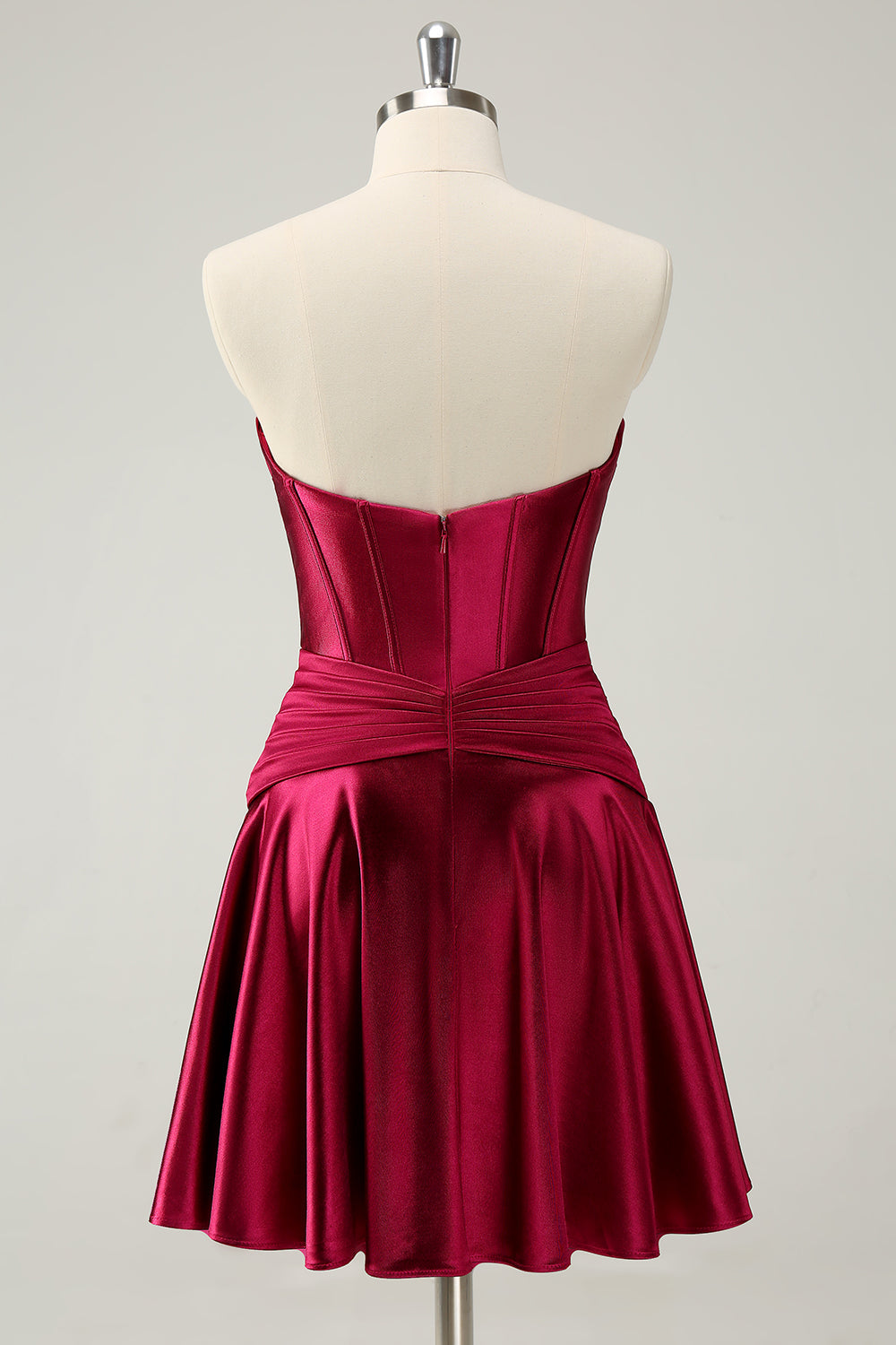 Cute Fuchsia A Line Sweetheart Criss Cross Corset Homecoming Dress with Ruffles