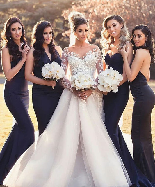 Dark Navy bridesmaid Dresses