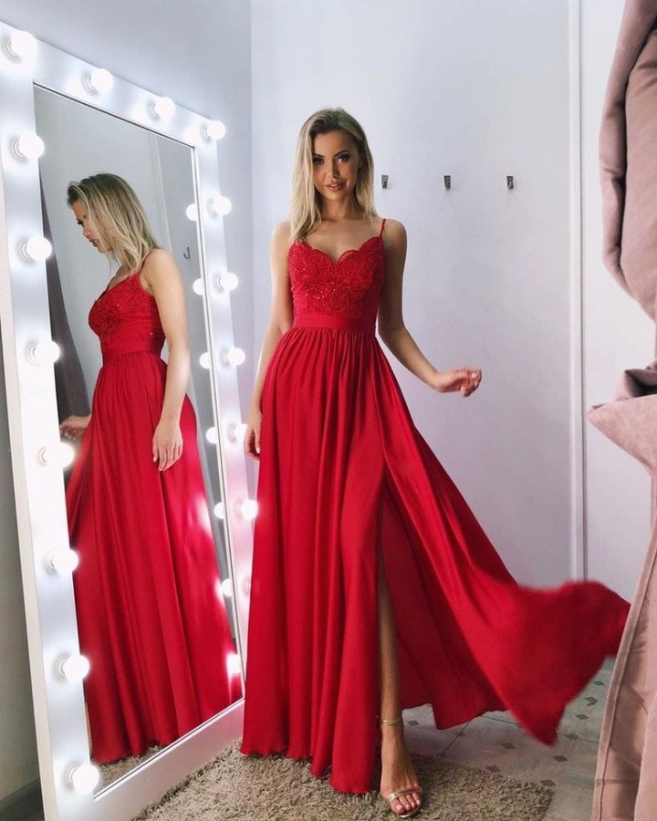 Chiffon Red Bridesmaid Dresses