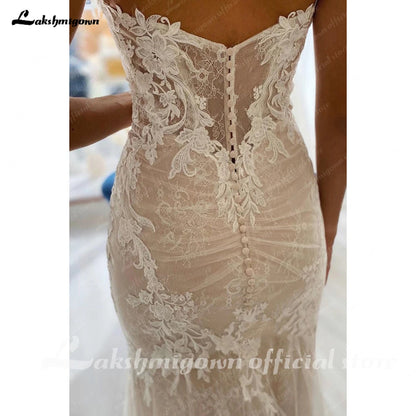 Roycebridal Lace Boho Wedding Dress 2025 Off The Shoulder Sweetheart Appliques Cut Out Long Train Vestido de novia corte sirena