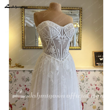 Roycebridal Roycebridal A Line Wedding Dresses For Women Sweetheart Elegant Wedding Gowns Lace Long Sexy Dresses robes de soirée mariage