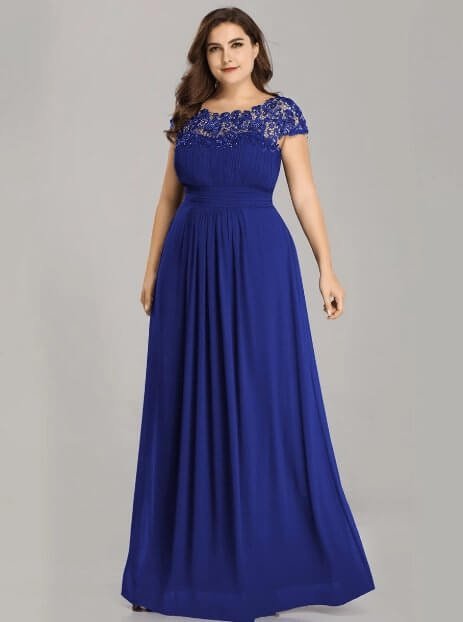 Allanah cap sleeve lace and chiffon bridesmaid dress darker colors - Bay Bridesmaid