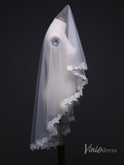 Cheap Waltz Length Mantilla Veil Viniodress TS17128-Veils-Viniodress-Ivory-Viniodress