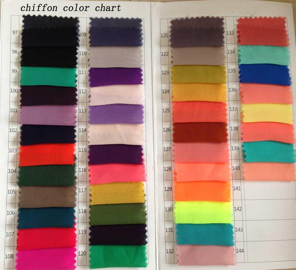 Chiffon Color Swatch at www.musebridals.com