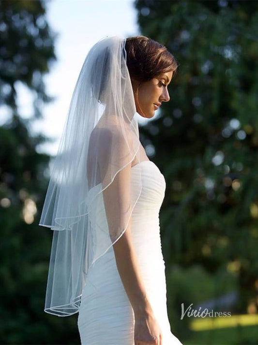 Classic 2 Tier Short Veil Viniodress-Veils-Viniodress-Ivory-Viniodress