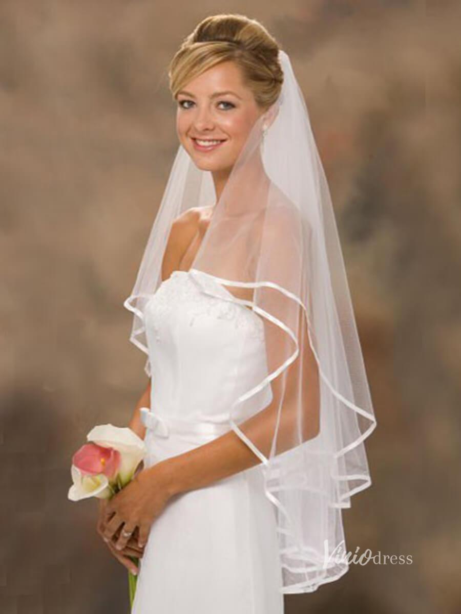 Classic Two Tier Short Veil Viniodress-Veils-Viniodress-Ivory-Viniodress