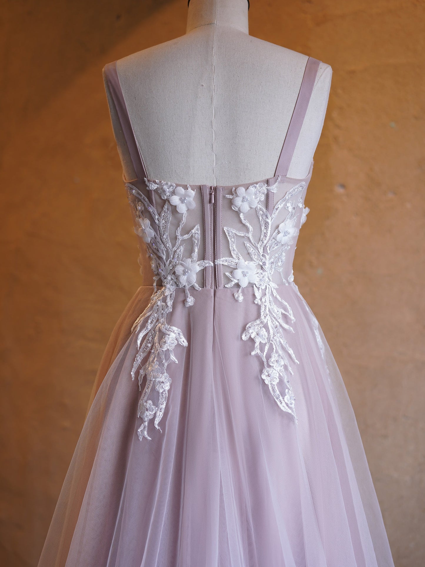 Roycebridal Felicity |Lavender A-line Sweetheart Neckline Tulle Sweep Train Prom Dress