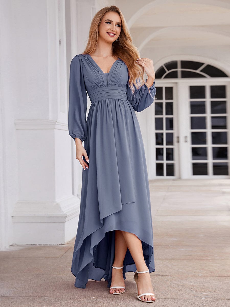 Belindy chiffon long sleeve mother of the bride dress - Bay Bridal and Ball Gowns