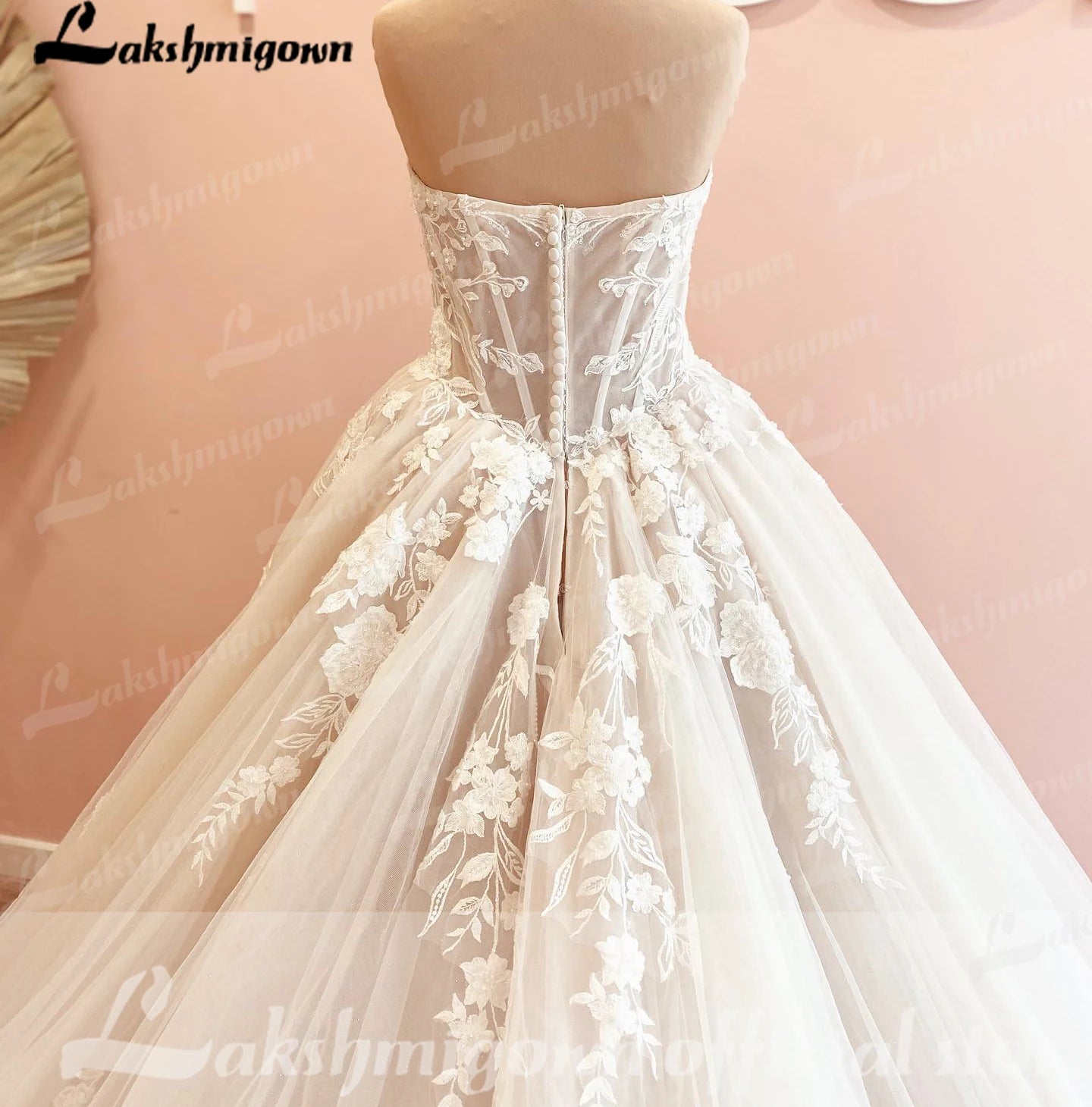 Roycebridal Luxurious Court Train Wedding Dress 2025 Vestido Civil Tulle Wedding Dresses Sleeveless Lace Bodice Bridal Gown  Robe de mariee