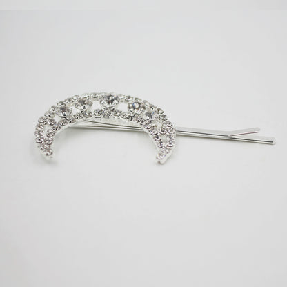 Roycebridal Exquisite Alloy Star Moon Versatile Combination Hairpin Simple Temperament Diamond Side Clip Single Clip Bridal Hair Accessories