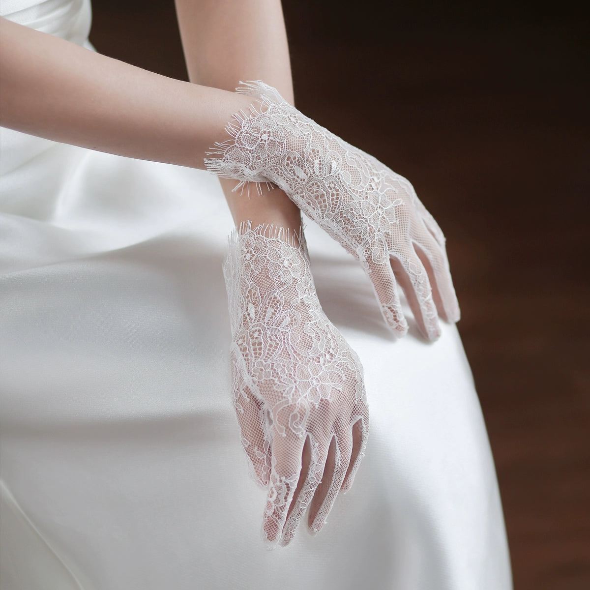 Roycebridal Lace Wedding Gloves