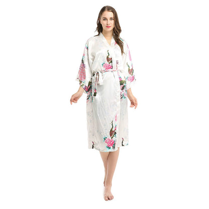 Roycebridal Thin Sexy Nightgown Homewear Bathrobe