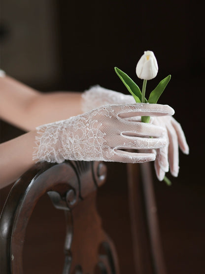 Roycebridal Lace Wedding Gloves