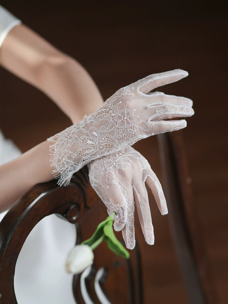 Roycebridal Lace Wedding Gloves