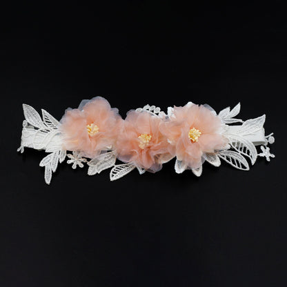 Roycebrial Wedding Garter Pink Flower Lace Garter