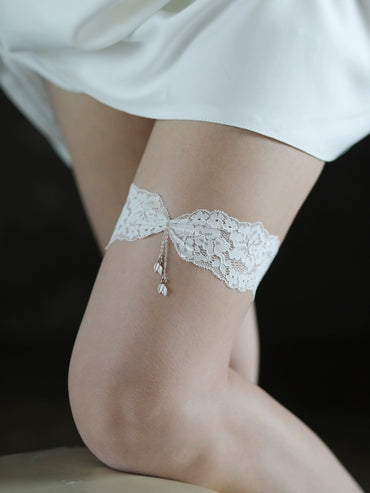 Roycebrial Wedding Garter White Lace Garters