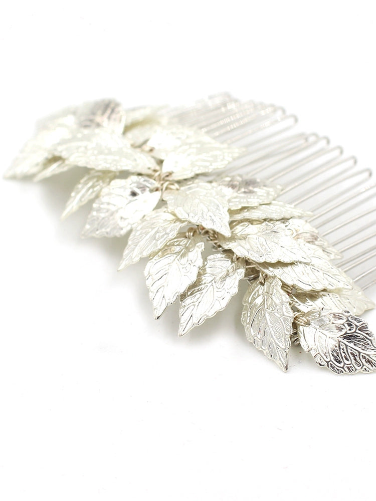 Roycebridal High-end Alloy Leaf Bridal Headdress Wedding Dress Comb Accessories Photo Studio Styling Hair Accessories