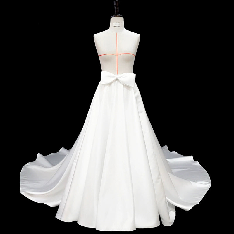 Roycebridal Detachable Train Removable Satin Train