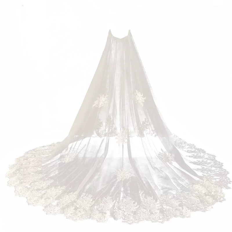 Roycebridal Detachable Train Removable Fishtail 1 Meter Lace