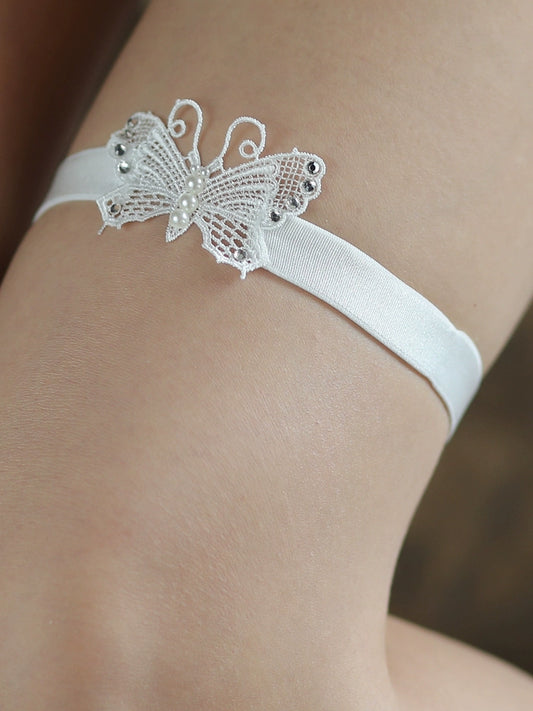 Roycebrial Wedding Garter Butterfly Lace Bridal Garter