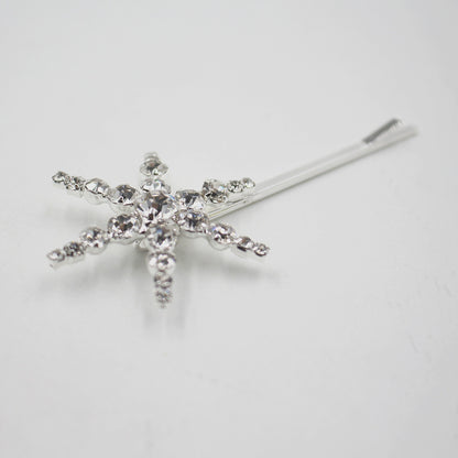 Roycebridal Exquisite Alloy Star Moon Versatile Combination Hairpin Simple Temperament Diamond Side Clip Single Clip Bridal Hair Accessories