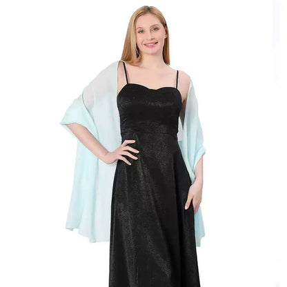 Roycebridal Jackets&Wraps Pure Color Chiffon Evening Shawl Bride Bridesmaid Wedding Dress With Cheongsam Party Scarf Female