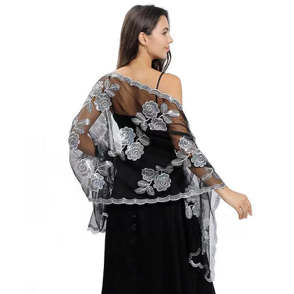 Roycebridal Jackets&Wraps Sequined Embroidered Shawl Bride Bridesmaid Wedding Dress Evening Dress Cheongsam Suspender Dress Scarf