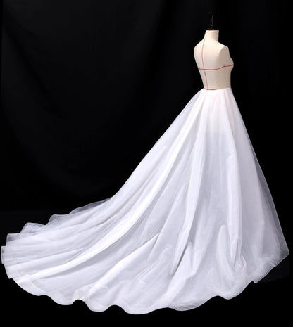 Roycebridal Detachable Train Removable Fishtail 1 Meter Lace