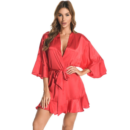 Roycebridal Nightgown Kimono Pajamas Bathrobe Homewear