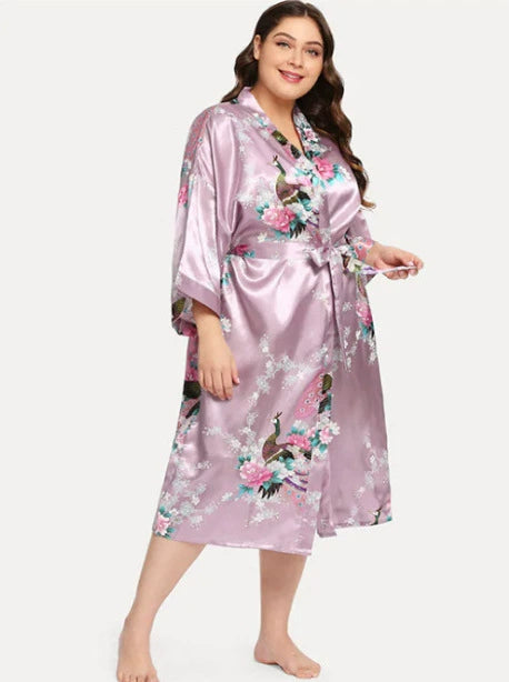 Roycebridal Thin Sexy Nightgown Homewear Bathrobe