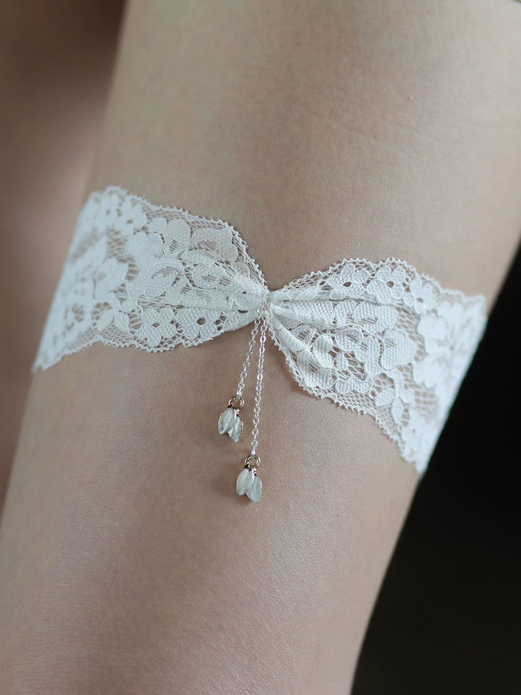 Roycebrial Wedding Garter White Lace Garters