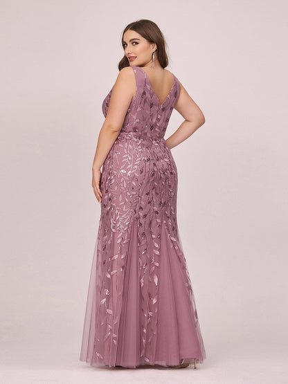 Paula sleeveless tulle and sequin trumpet mermaid dress more colors - Bay Bridal and Ball Gowns