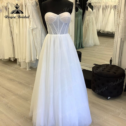 Roycebridal BRIDE,BRIDE EXPLORE All Wedding Dresses,BRIDE EXPLORE Custom Wedding Dresses 👗,BRIDE EXPLORE Plus SizePrincess Sweetheart Floor Length Pleats Wedding Gowns Off the Shoulder 2025 Long Weeding Dress for Women Custom Made Elegant