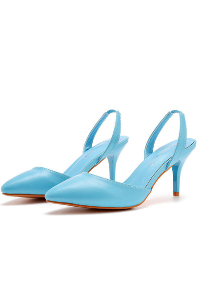 Simple Elegant Pointed Toe Stiletto Slingback High Heels