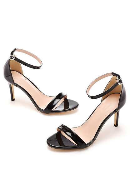 Casual Open Toe Stiletto Ankle-strap High Heels