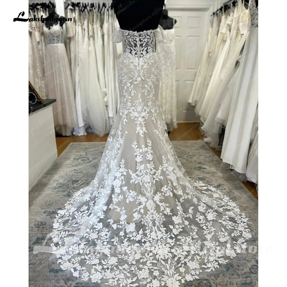 Roycebridal Lace Mermaid Wedding Dresses 2025 Ballkleider Elegant Women Off the Shoulder  Country Wedding Gowns