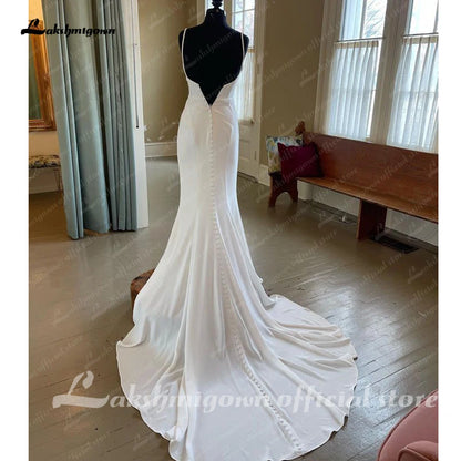 Roycebridal Charming Mermaid Chiffon Boho Sweetheart Princess Wedding Dress 2025 robe de mariée sirène Bridal Gowns