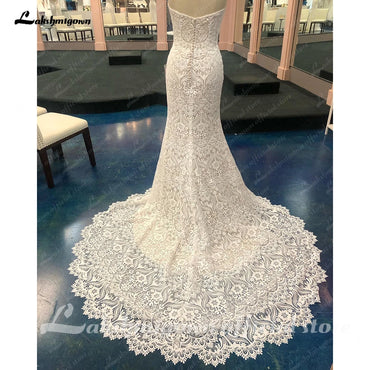 Roycebridal Vintage Lace Mermaid/Trumpet Boho Wedding Dress 2024 Sweetheart Bridal Women Dresses vestido de boda corte sirena