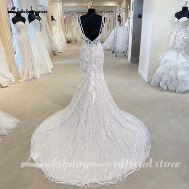 Roycebridal Princess Lace Mermaid/Trumpet Wedding Dress Backless Court Train 2025 Off the Shoulder Vestido Novia Wedding Gowns