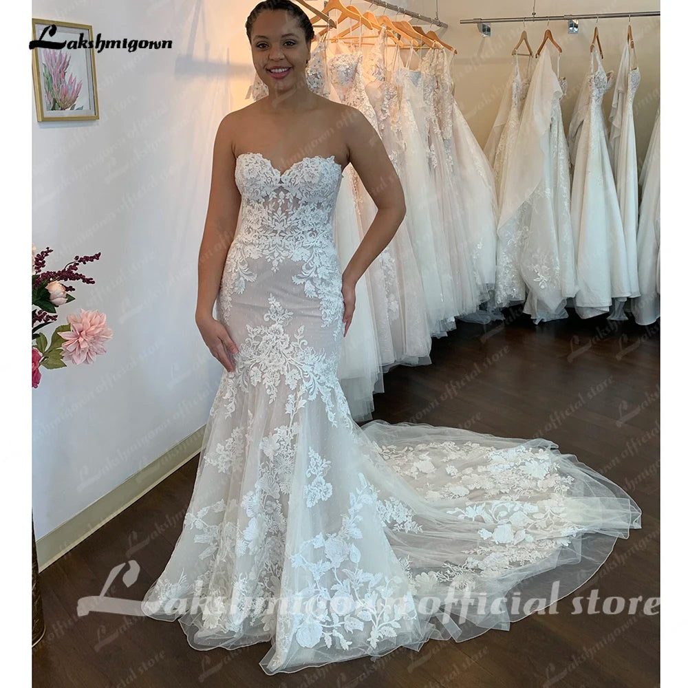 Roycebridal Off the Shoulder Mermaid Lace Wedding Dresses Boho Style Vestidos De Novia 2025 Nuevos Sexy Bridal Gowns